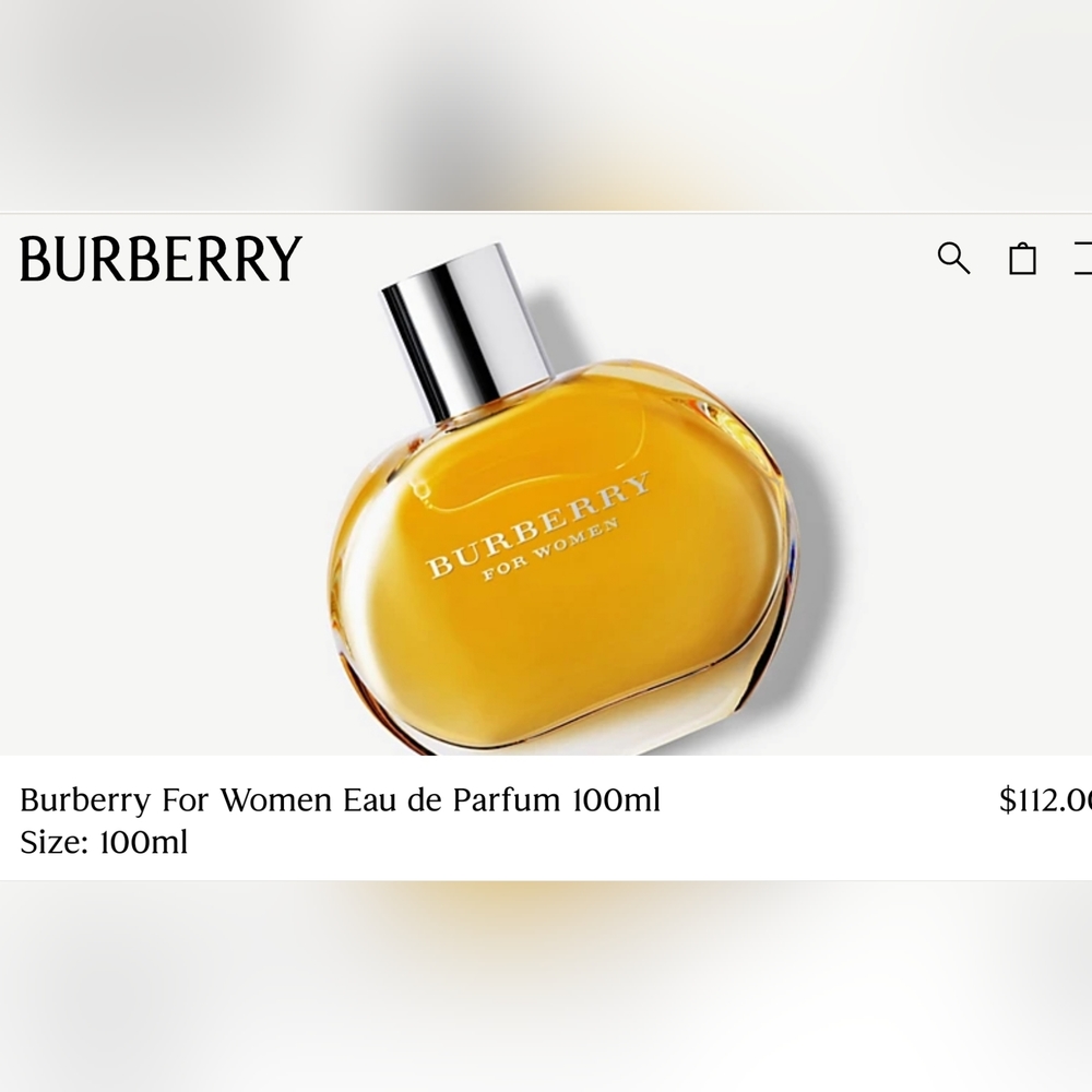 Burberry For Women Fragrance Perfume